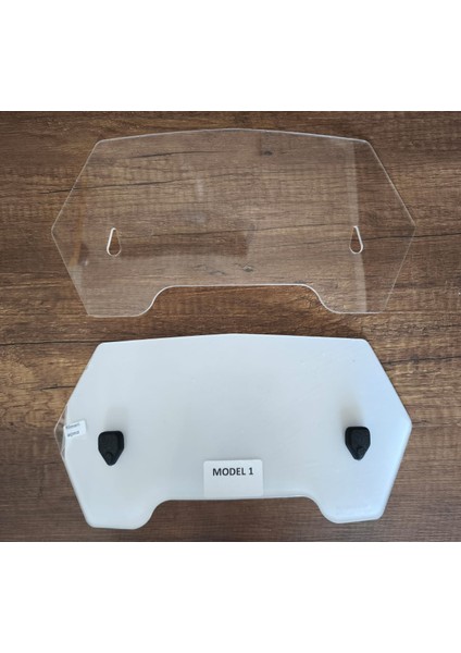 Cfmoto Uyumlu Deflektör Rüzgar Saptırıcı Siperlik Şeffaf Motor Camı Cam Uzatma Model 1