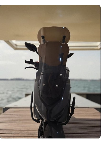 Nanok Uyumlu Deflektör Rüzgar Saptırıcı Siperlik Şeffaf Motor Camı Cam Uzatma Model 3