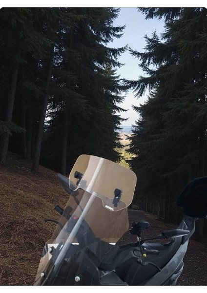 Bmw Uyumlu Deflektör Rüzgar Saptırıcı Siperlik Şeffaf Motor Camı Cam Uzatma Model 2