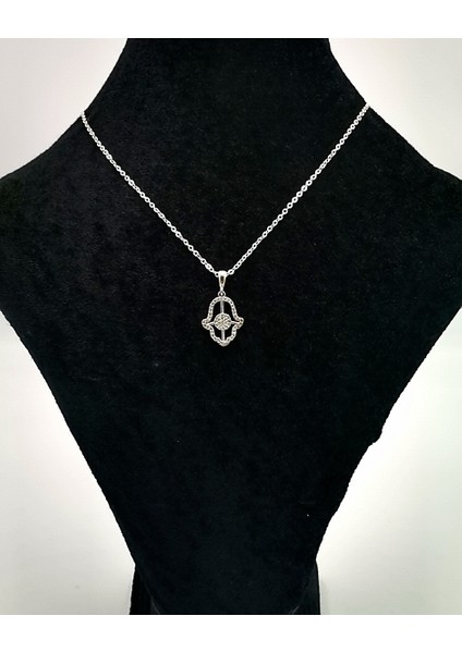 Gümüş Renk Zincirli Figürlü Karamaz Lüks Kolye