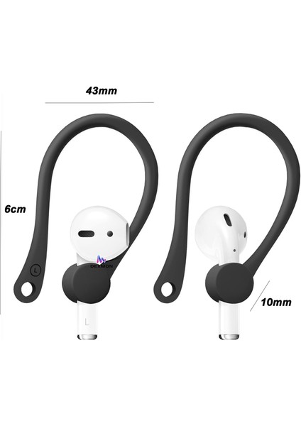 Airpods 4 3 2 1 Pro Pro 2 Uyumlu Silikon Kulaklık Tutucu Kulak Askısı Düşmeyi Önleyici