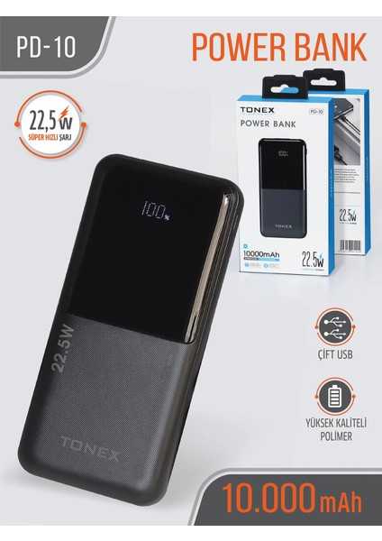 Tonex 10 B. 22.5W Powerbank