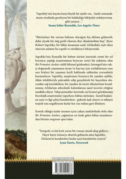 Bir Primatın Anıları: Bir Sinir Bilimcinin Babunlar Arasındaki Sıra Dışı Yaşamı - Robert M. Sapolsky fiyatları