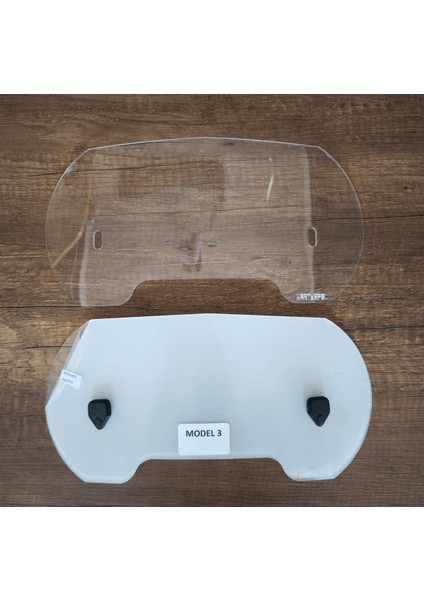 Sfm Uyumlu Deflektör Rüzgar Saptırıcı Siperlik Şeffaf Motor Camı Cam Uzatma Model 3