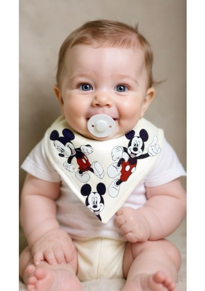 Unisex Bebek %100 Pamuk Siyah Beyaz Tonlar Çift Katlı Fular Mama Önlüğü - Salya Önlüğü 10 Adet fiyatları