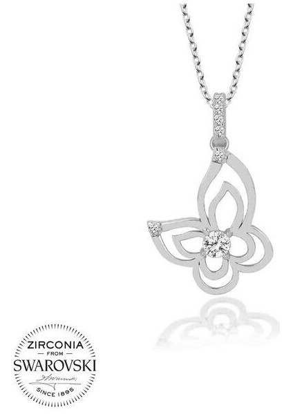 Kelebek 925 Ayar Gümüş Kolye