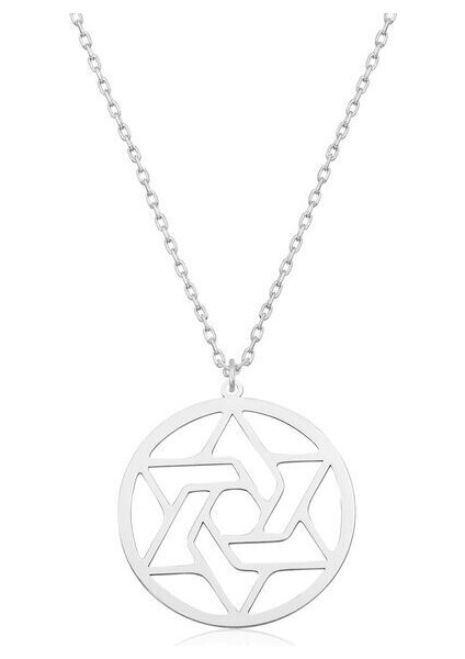 Çember 925 Ayar Gümüş Kadın Kolye