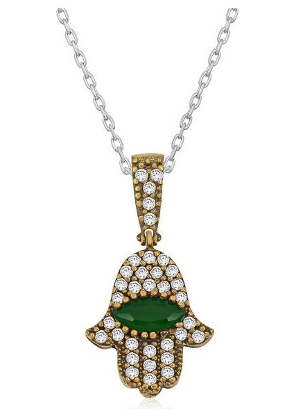 Fatma Ananın Eli Otantik Cevşer Dualı 925 Ayar Gümüş Kolye