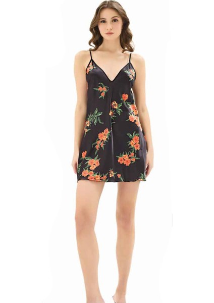 Iç Giyim Moongirl Saten Kısa Gecelik