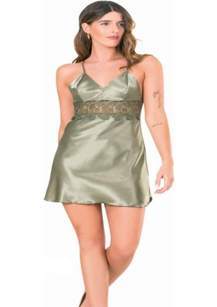 Iç Giyim Moongirl Saten Kısa Gecelik