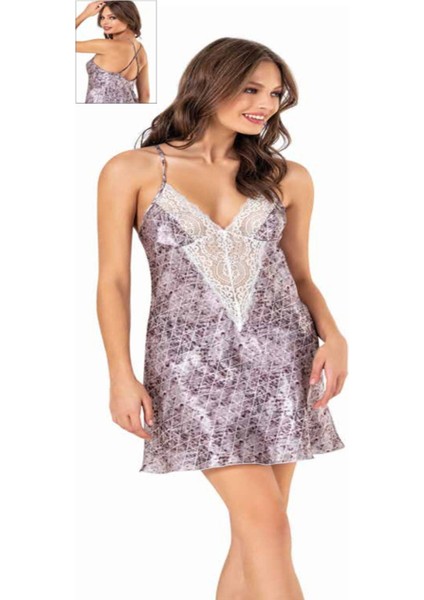 Iç Giyim Moongirl Saten Kısa Gecelik