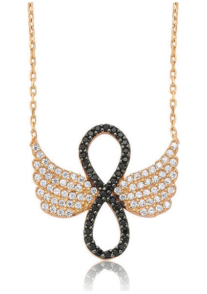 Sonsuzluk Melek Kanadı 925 Ayar Gümüş Kolye