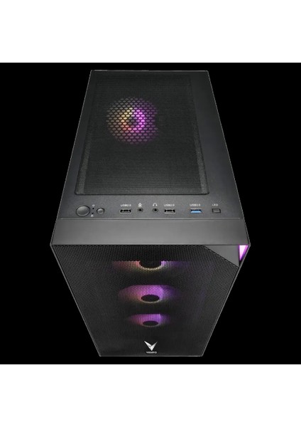 VG3400S Mid Tower, Siyah, Temperli Cam, Rgb, Atx Gamıng Kasa (Psu Yok) fırsatları