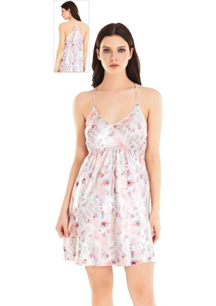 Iç Giyim Moongirl Saten Kısa Gecelik