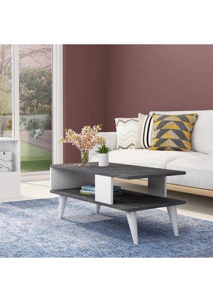 SPA001FB- Ayla Orta Sehpa Royalmermer-Beyaz fırsatları