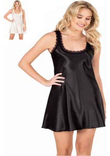 Iç Giyim Moongirl Saten Kısa Gecelik