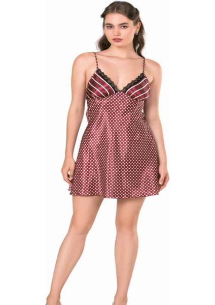 Iç Giyim Moongirl Saten Kısa Gecelik