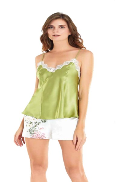 Iç Giyim Moongirl Saten Şortlu Gecelik Takım