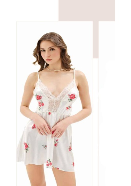 Iç Giyim Moongirl Saten Kısa Gecelik
