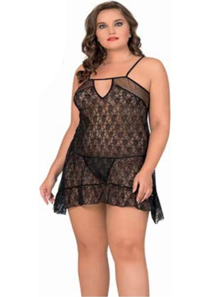 Iç Giyim Moongirl Fantezi Büyük Beden Tül Gecelikler