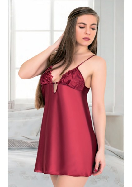 Iç Giyim Miss Laris Saten Dantel Işlemeli Gecelik