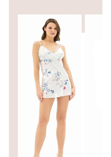 Iç Giyim Moongirl Saten Kısa Gecelik