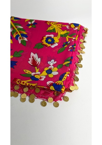 Pullu Tokat Yazması Çengelköy Deseni Eşarp - 100 x 100 cm Çeyizlik Yazma modelleri