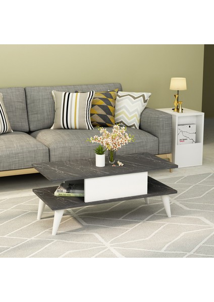 SPA002FB-ETA Orta Sehpa Royalmermer-Beyaz fiyatları