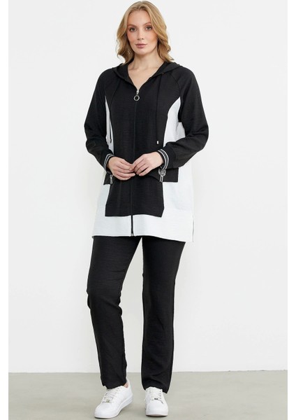 Sementa 76448 Keten Görünümlü Kapüşonlu Tunik Takım fiyatları