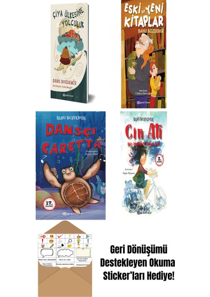 Banu Bozdemir 4 Kitap Seti + Okuma Sticker'ları