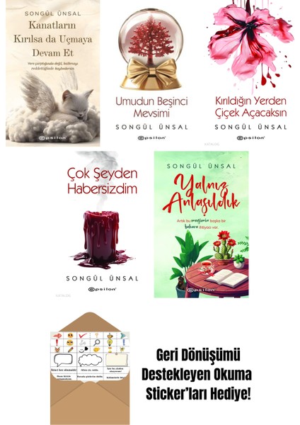 Songül Ünsal 5 Kitap Seti + Okuma Sticker'ları