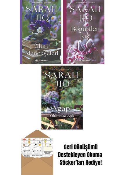 Sarah Jio 3 Kitap Seti + Okuma Sticker'ları