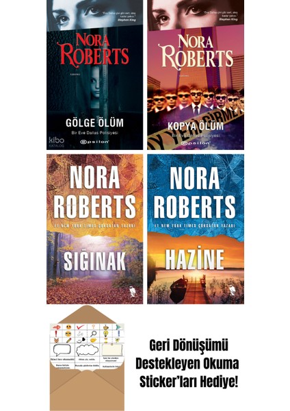 Nora Roberts 4 Kitap Seti + Okuma Sticker'ları