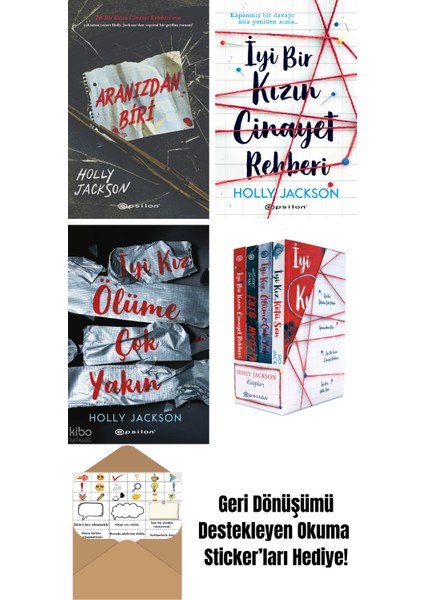 Holly Jackson 4 Kitap Seti + Okuma Sticker'ları