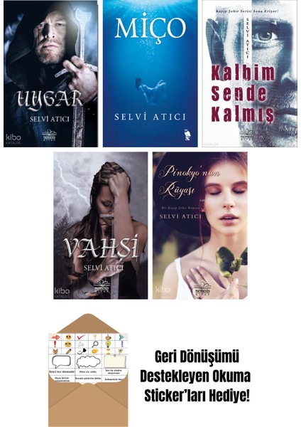 Selvi Atıcı 5 Kitap Seti + Okuma Sticker'ları