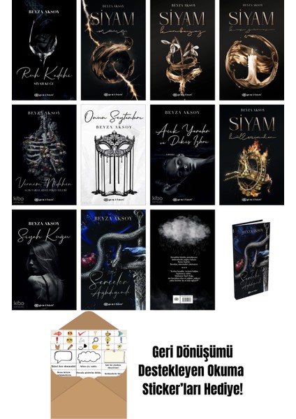 Beyza Aksoy 12 Kitap Seti + Okuma Sticker'ları