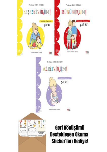 Gözde Erdoğan 3 Kitap Seti + Okuma Sticker'ları