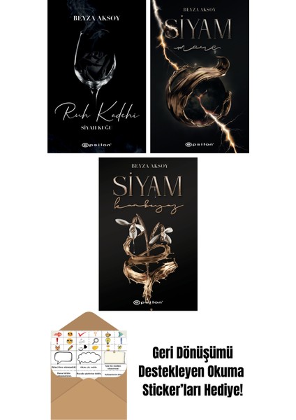 Beyza Aksoy 3 Kitap Seti + Okuma Sticker'ları