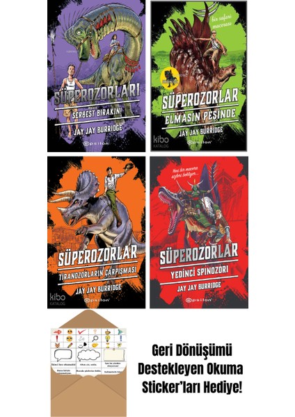 Jay Jay Burridge 4 Kitap Seti + Okuma Sticker'ları