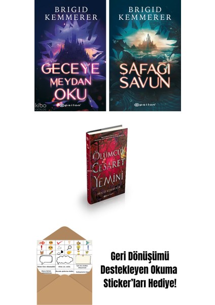 Brigid Kemmerer 3 Kitap Seti + Okuma Sticker'ları