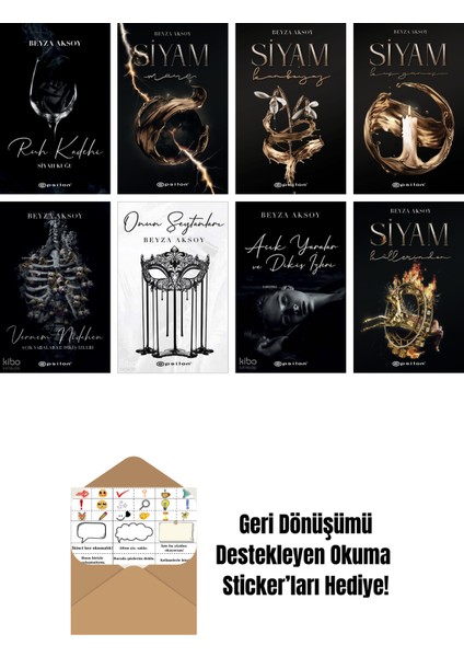 Beyza Aksoy 8 Kitap Seti + Okuma Sticker'ları