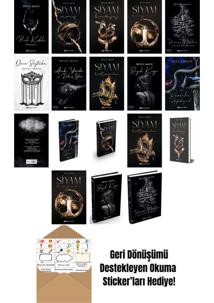Beyza Aksoy 18 Kitap Seti + Okuma Sticker'ları