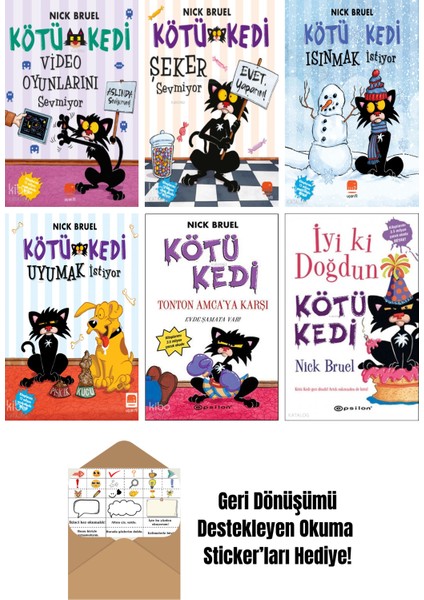 Nick Bruel 6 Kitap Seti + Okuma Sticker'ları