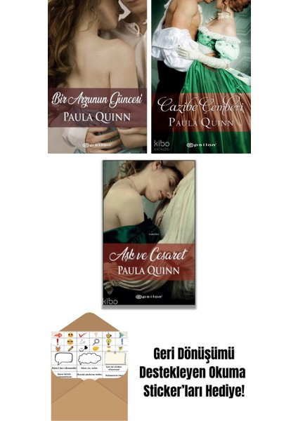 Paula Quinn 3 Kitap Seti + Okuma Sticker'ları