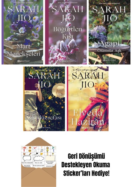 Sarah Jio 5 Kitap Seti + Okuma Sticker'ları