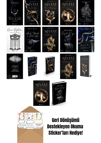 Beyza Aksoy 17 Kitap Seti + Okuma Sticker'ları