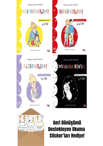 Gözde Erdoğan 4 Kitap Seti + Okuma Sticker'ları