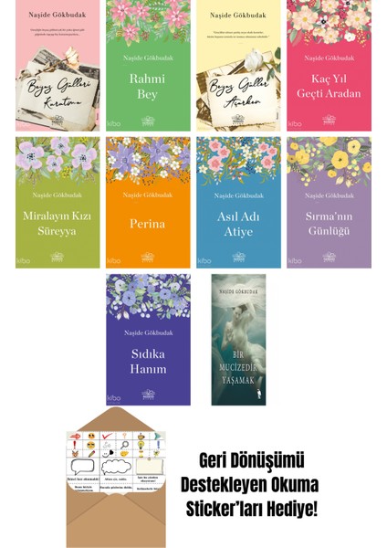 Naşide Gökbudak 10 Kitap Seti + Okuma Sticker'ları