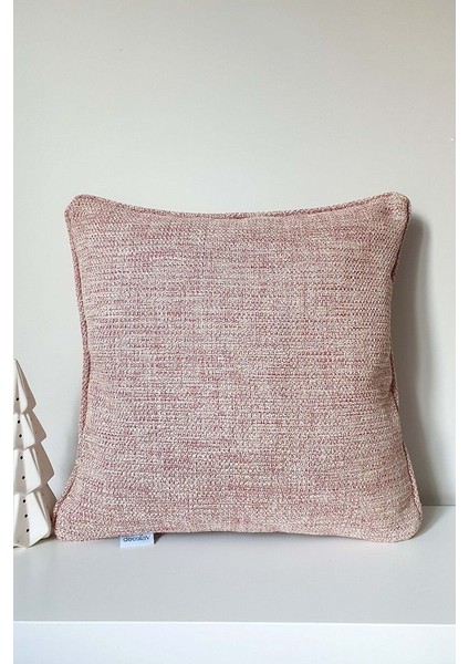 Rose Melanj Keten Dokuma Kırlent Kılıfı 43X43CM