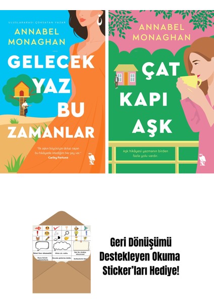 Annabel Monaghan 2 Kitap Seti + Okuma Sticker'ları